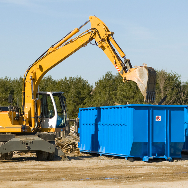 what size residential dumpster rentals are available in Hornsby